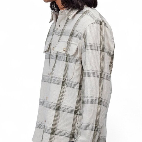 Madewell Brushed Easy Shirt-Jacket in Italian Fabric Size Medium - Picture 3 of 10